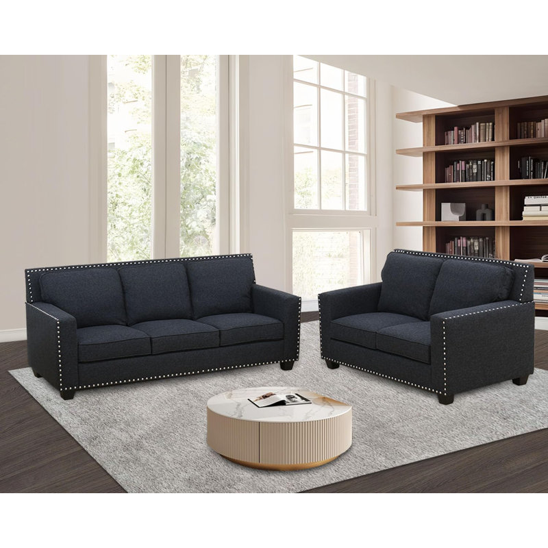 Ebern Designs 2-Piece Living Room Sofa Set | Wayfair